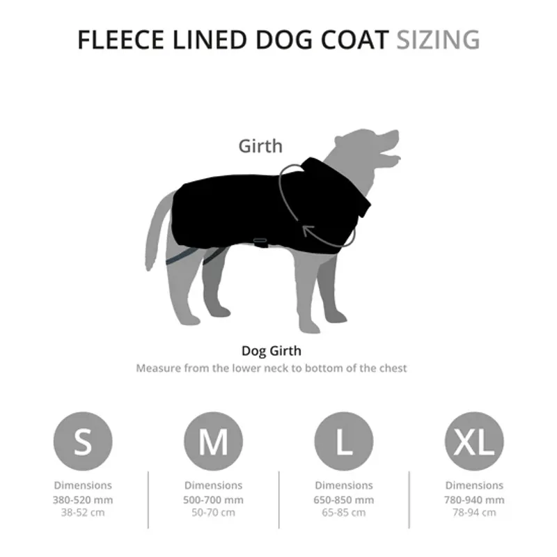 Fleece-lined Dog Raincoat Black-3