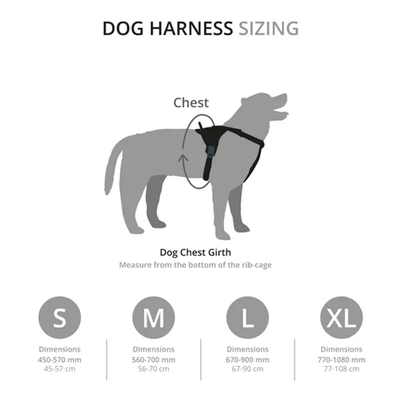 Dog Harness Black-3