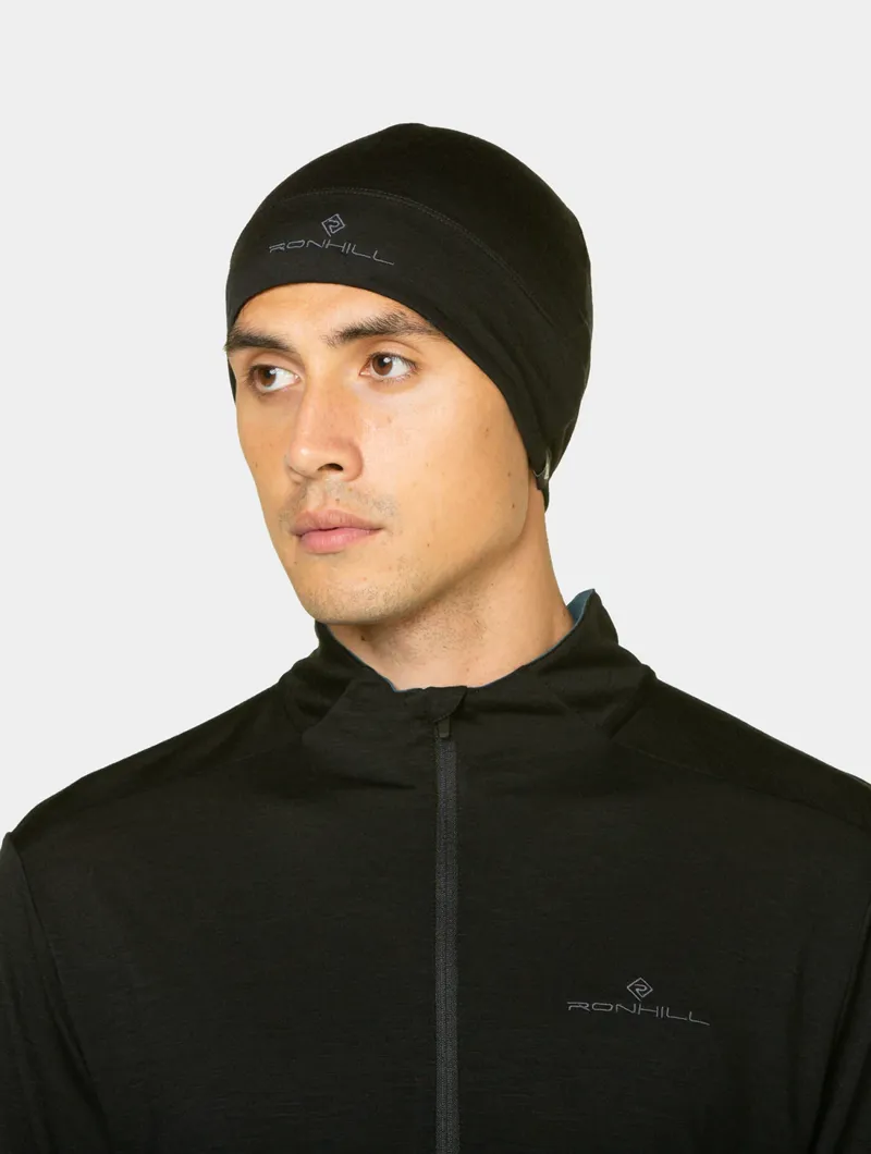 Ronhill Merino Beanie Black/Lake