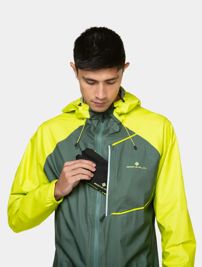 Ronhill M's Tech Fortify Jacket Dark Sage/Acid-4