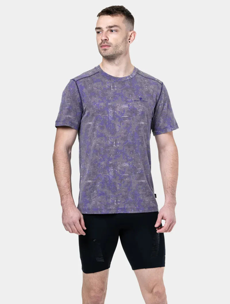 Ronhill M's Tech Golden Hour Tee Ocean Pixel