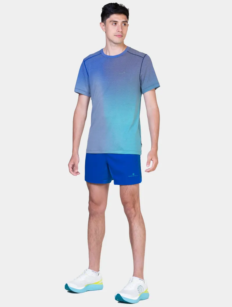Ronhill M's Tech Golden Hour Tee DarkNavy/Laguna Merge-2