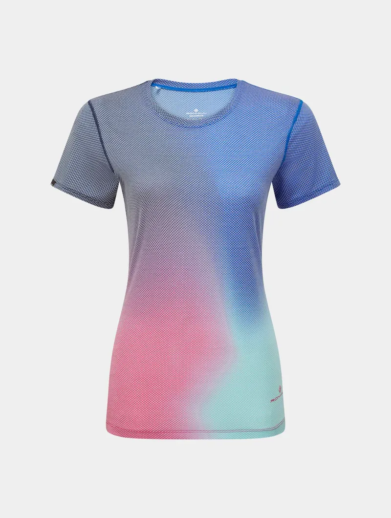 Ronhill W's Tech Golden Hour S/S Tee Exuberance Merge-2