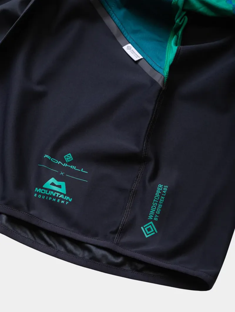 Ronhill Men's Tech Gore-Tex Windstopper Jacket Black/Cobalt-9