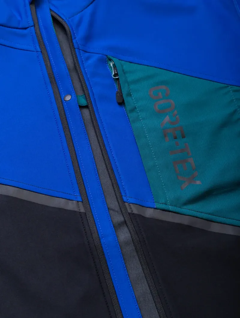 Ronhill Men's Tech Gore-Tex Windstopper Jacket Black/Cobalt-8