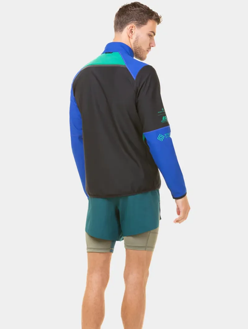 Ronhill Men's Tech Gore-Tex Windstopper Jacket Black/Cobalt-12