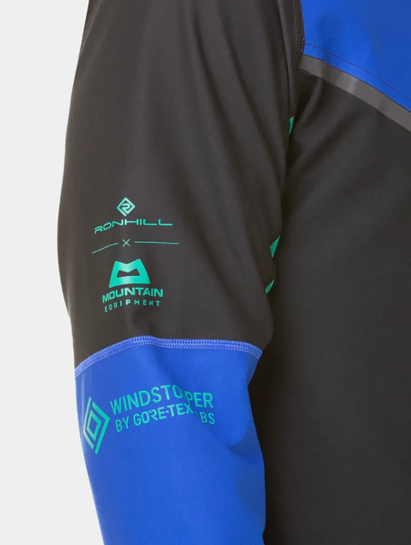 Ronhill Men's Tech Gore-Tex Windstopper Jacket Black/Cobalt-6