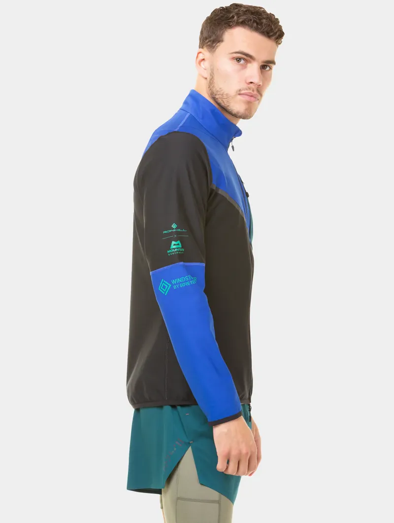 Ronhill Men's Tech Gore-Tex Windstopper Jacket Black/Cobalt-4