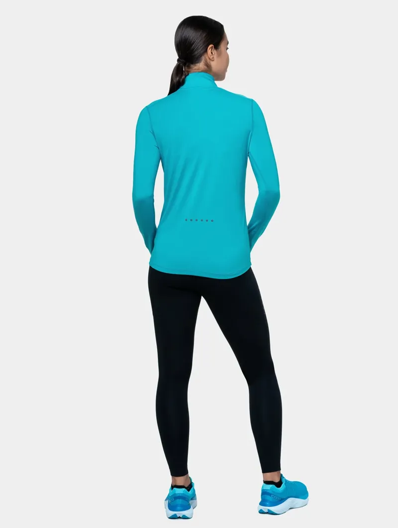Ronhill Women's Core Thermal 1/2 Zip Azure/Bright White-2