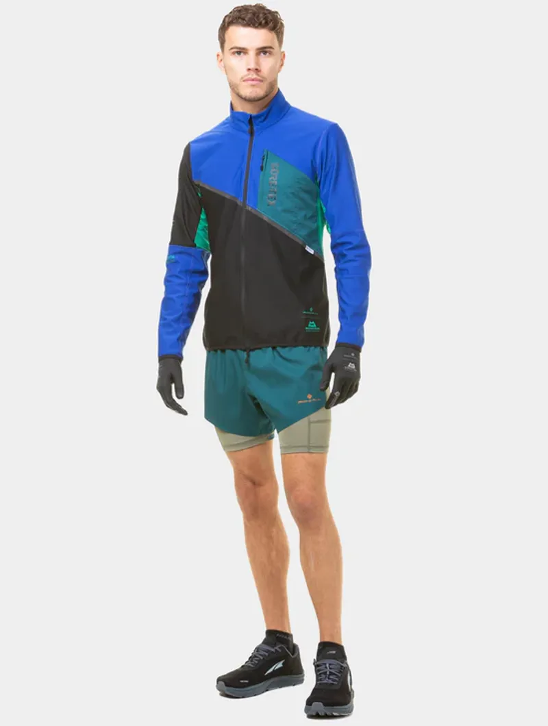Ronhill Men's Tech Gore-Tex Windstopper Jacket Black/Cobalt-3