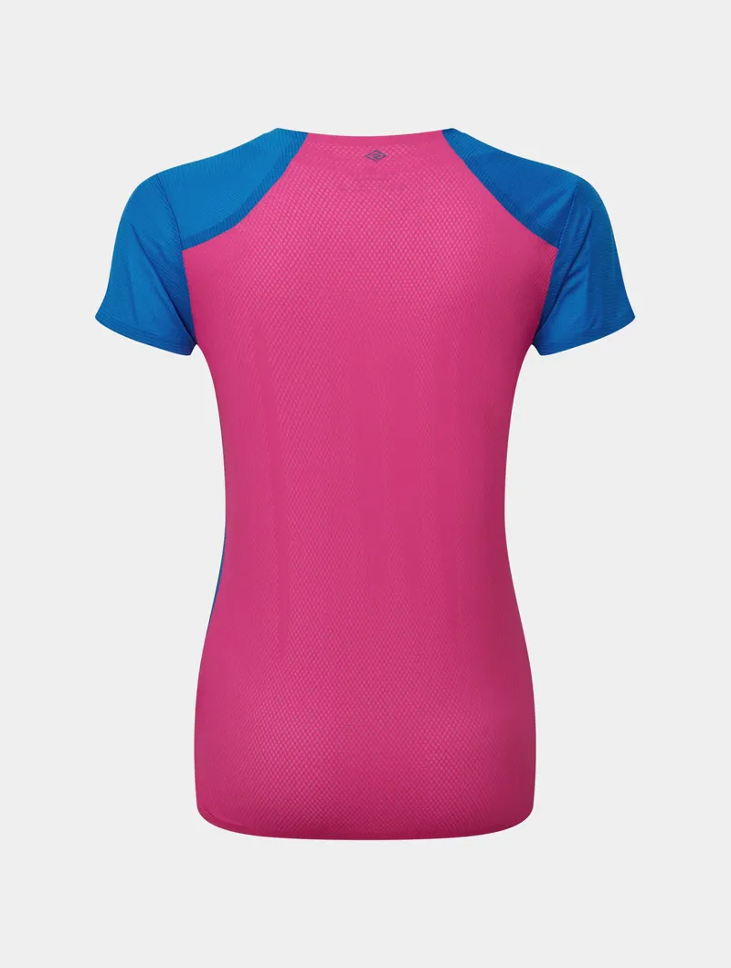 Ronhill Women's Tech Race S/S Tee ClassicBlue/Exuberance-6