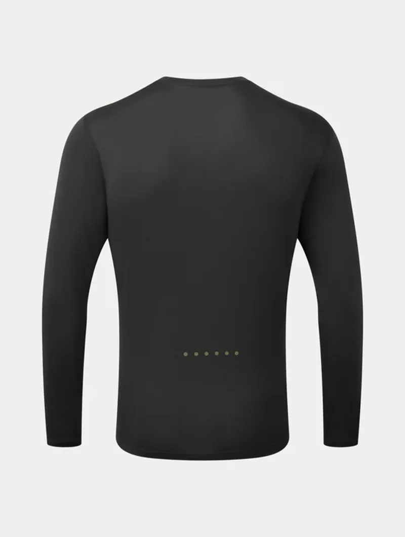 Ronhill Men's Core L/S Tshirt - Black/Bright White-1
