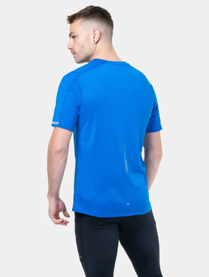 Ronhill Men's Tech Reflect S/S Tee - ElecBlueMarl/Reflect-3