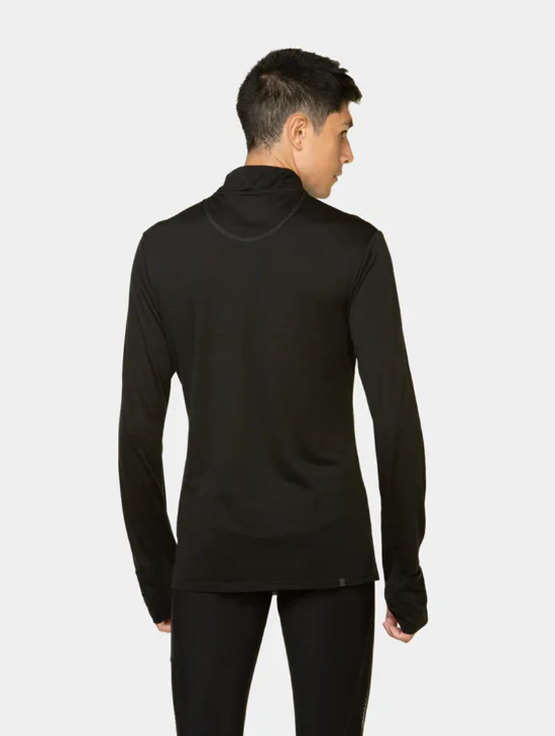 Ronhill M's Tech Merino 1/2 Zip Black/Lake-1