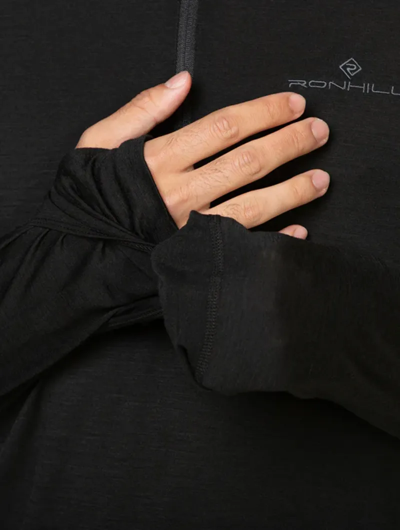 Ronhill M's Tech Merino 1/2 Zip Black/Lake-8