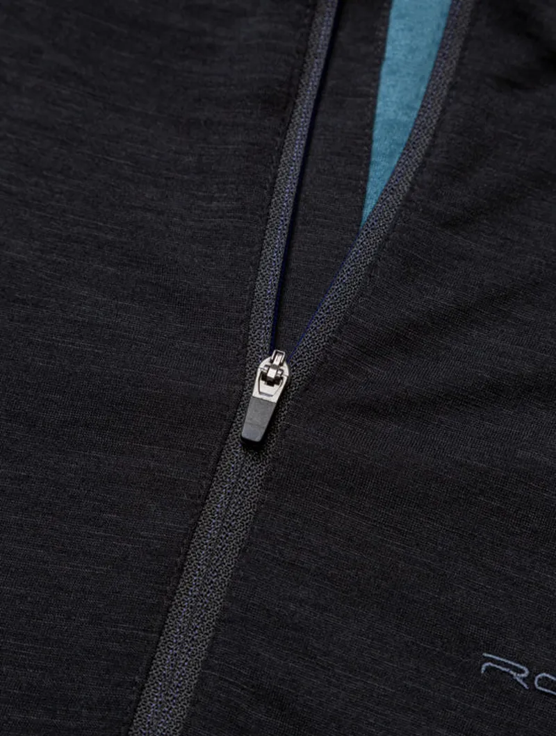 Ronhill M's Tech Merino 1/2 Zip Black/Lake-7