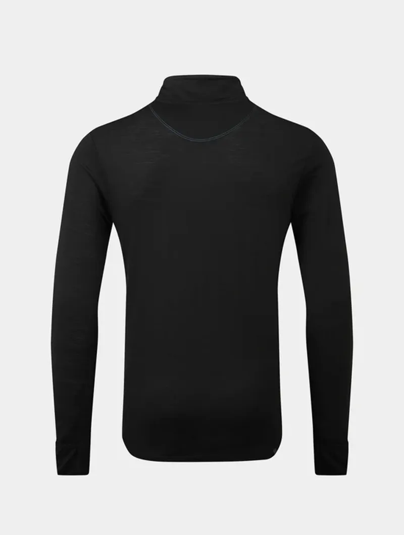 Ronhill M's Tech Merino 1/2 Zip Black/Lake-4