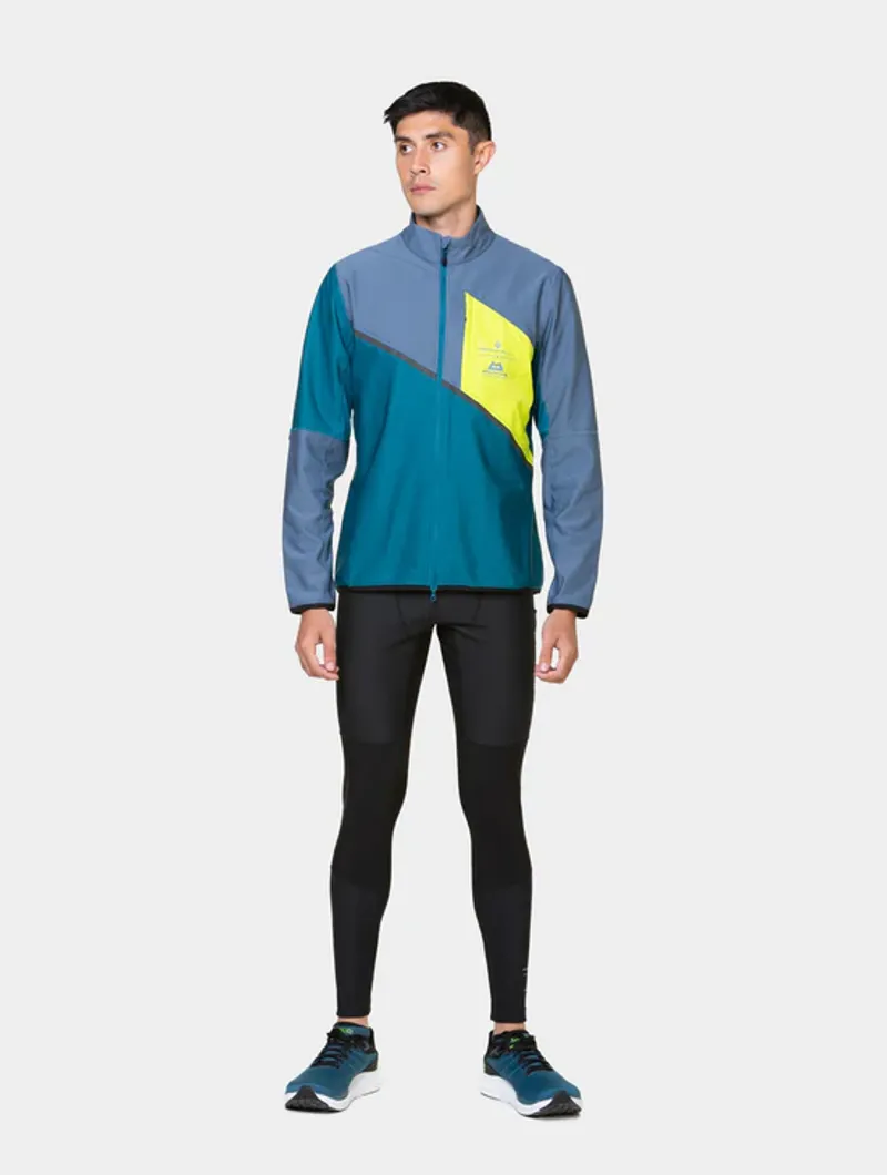 Ronhill Men's Tech Gore-Tex Windstopper Jacket Deep Teal/Lake Acid-2