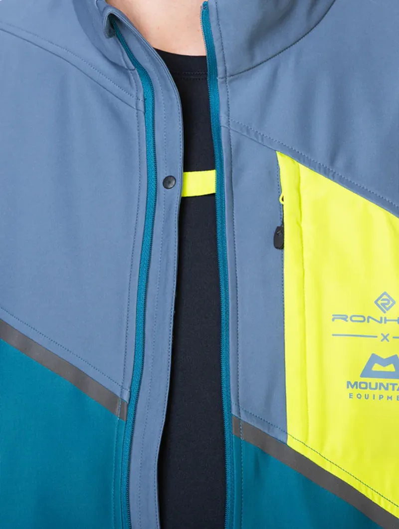 Ronhill Men's Tech Gore-Tex Windstopper Jacket Deep Teal/Lake Acid-4