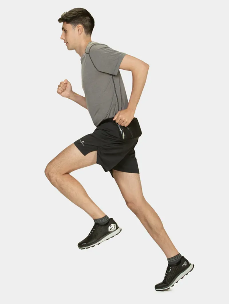 Ronhill Men's Tech All-Terrain 5 Short All Black-2