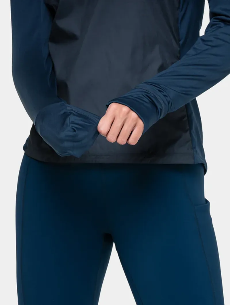 Ronhill W's Tech Wind-Block 1/2 Zip Dark Navy/Dusty Tulip-1