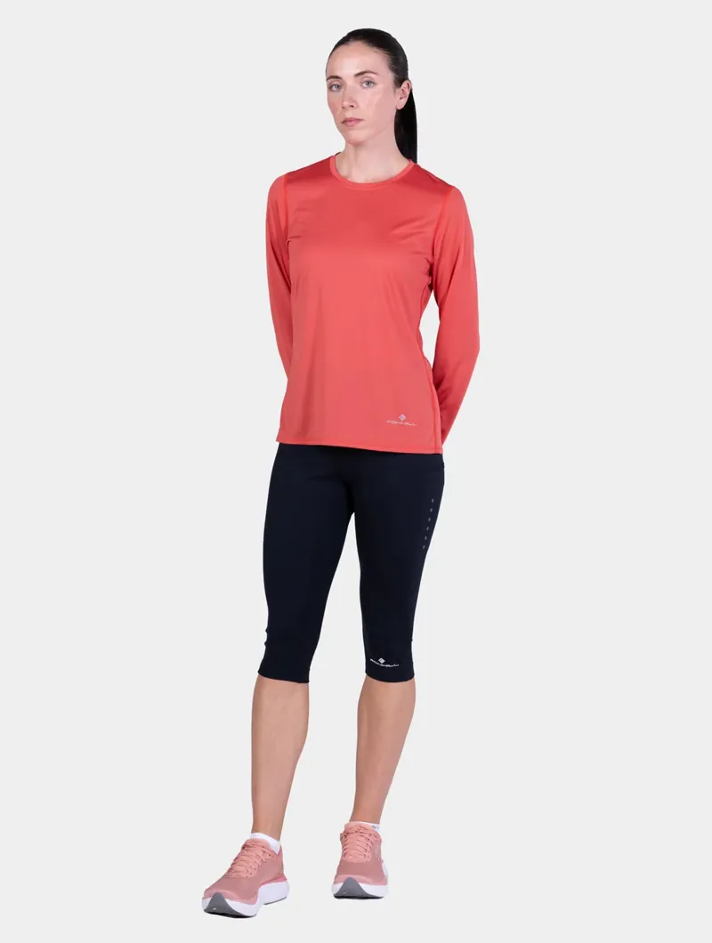 Ronhill Women's Core L/S Tee Sumac-2
