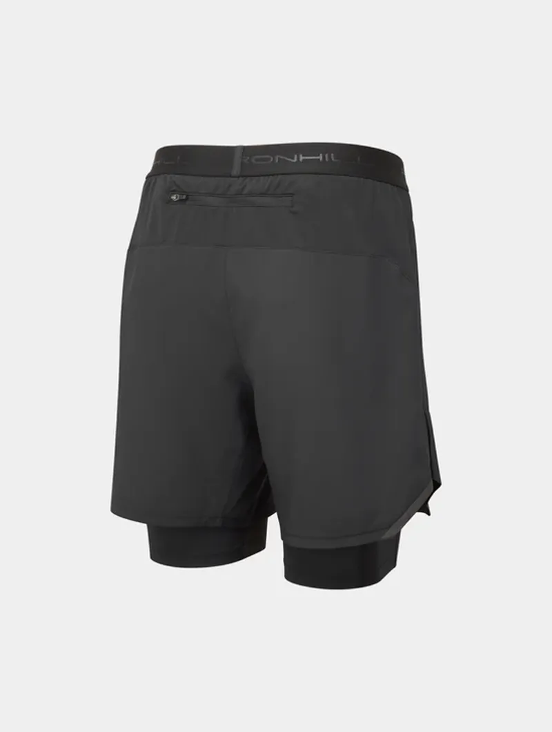 Ronhill M's Tech 7 Twin Short All Black-5