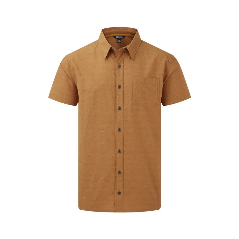 Sherpa Mens Sikeka Short Sleeve Shirt Daal Yellow-1