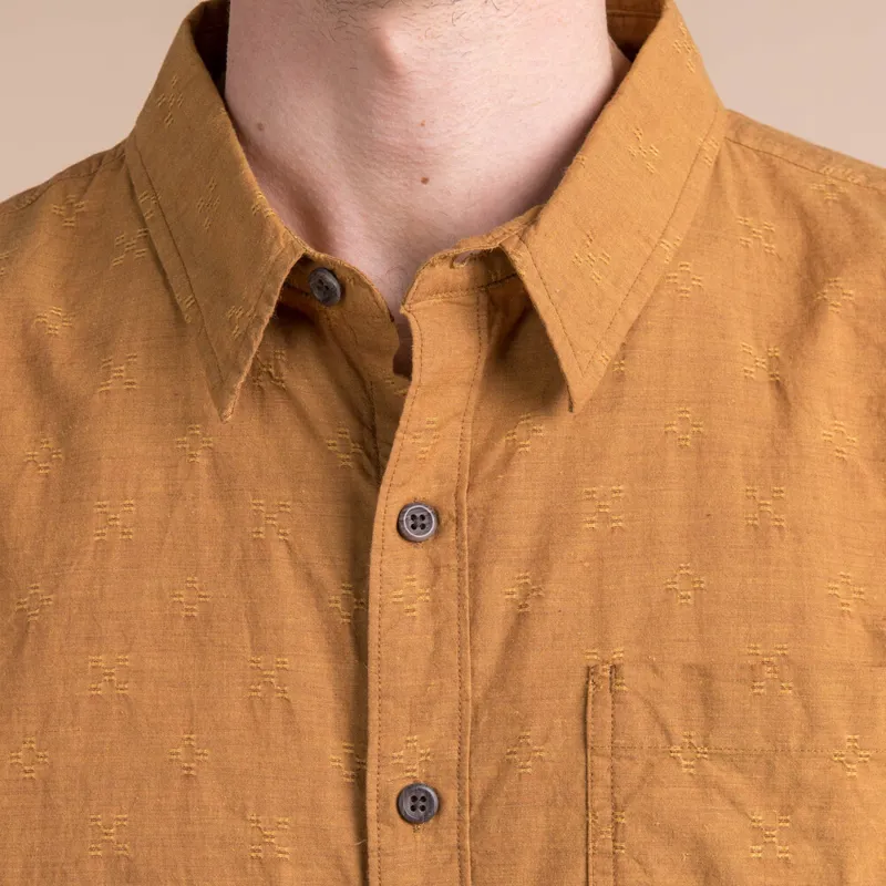 Sherpa Mens Sikeka Short Sleeve Shirt Daal Yellow-4