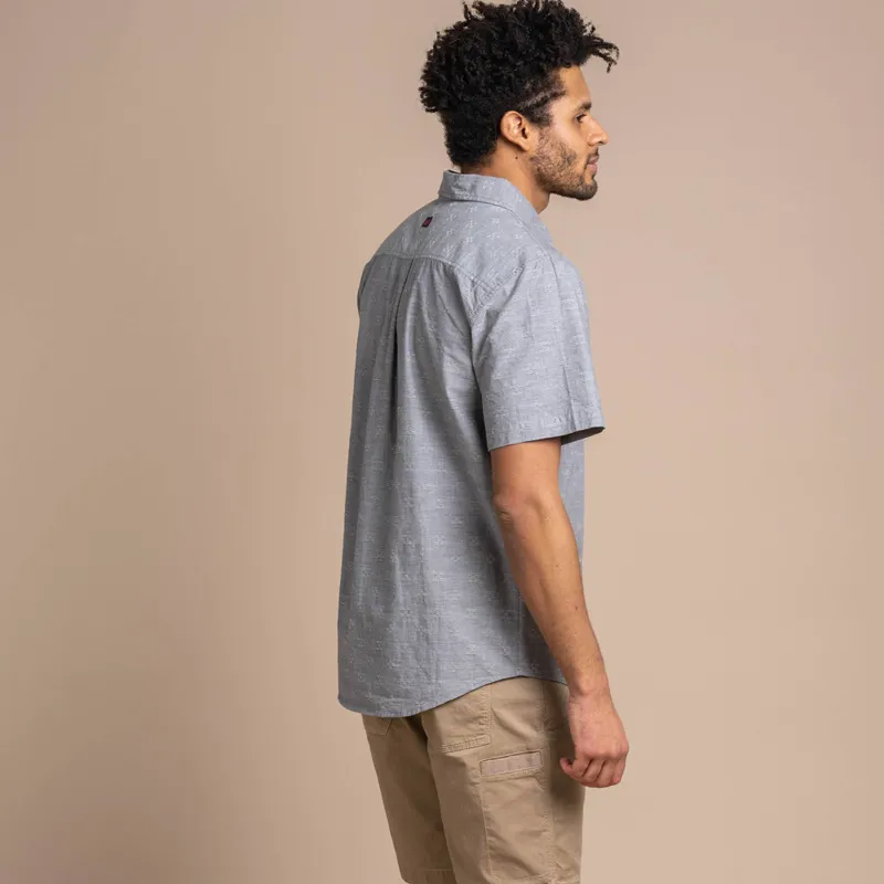 Sherpa Mens Sikeka Short Sleeve Shirt Monsoon Grey-3