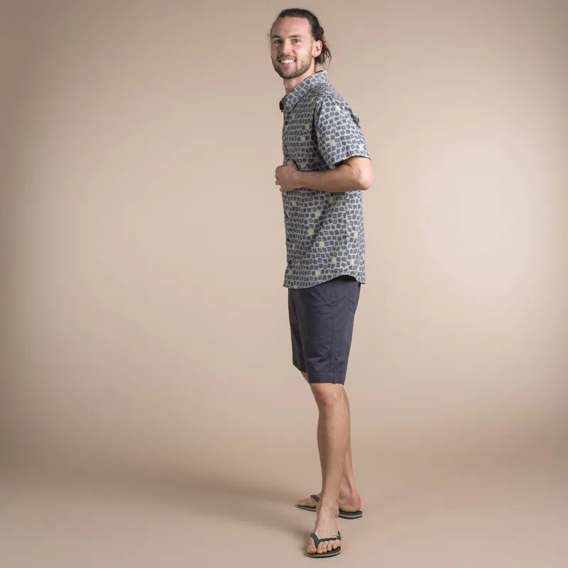 Sherpa Mens Doori Print Sleeve Shirt Kharani-2