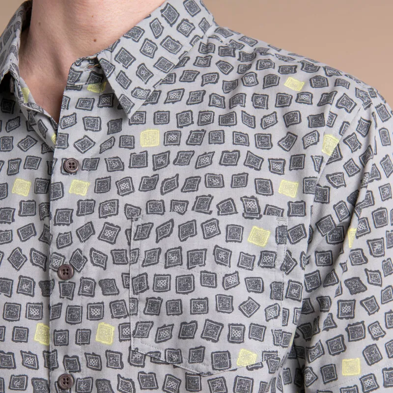 Sherpa Mens Doori Print Sleeve Shirt Kharani-3