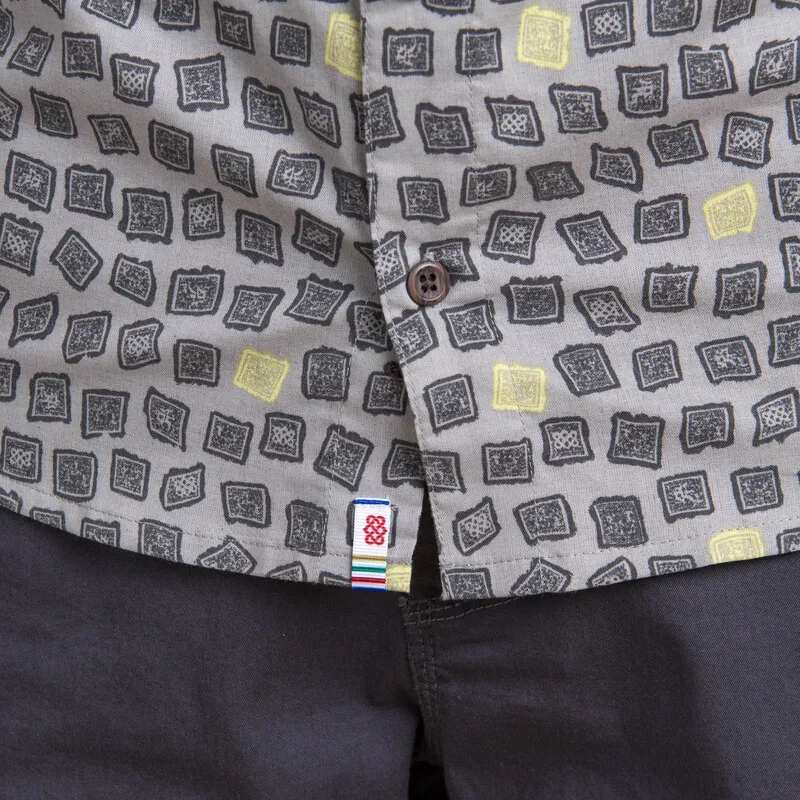 Sherpa Mens Doori Print Sleeve Shirt Kharani-4