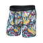 Saxx Quest Quick-Dry Mesh Boxer Brief Fly Prism Peaks-Multi