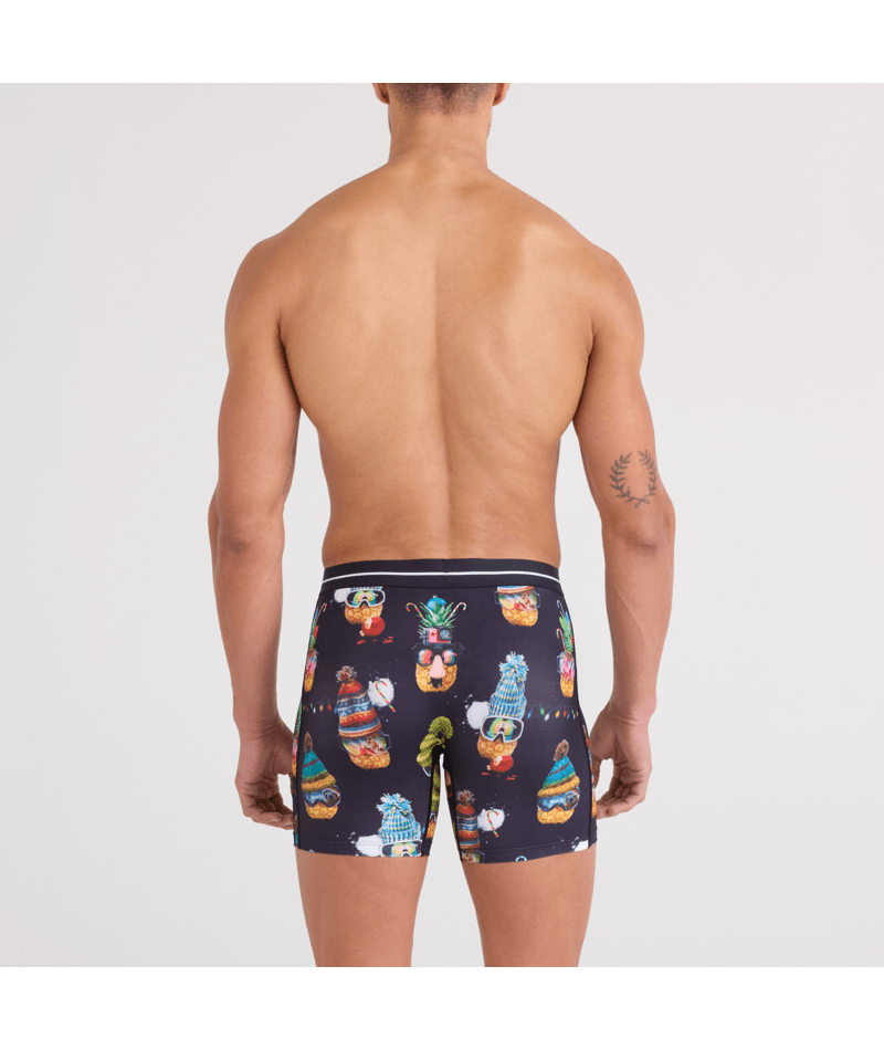 Saxx Volt Breathable Mesh Boxer Brief Deck The Pineapples-Black-3