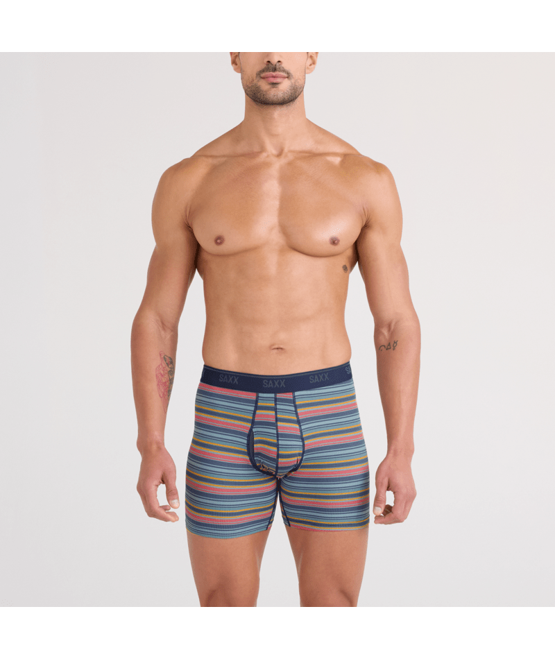 Saxx Quest Quick Dry Mesh BB 2PK Harvest Stripe/Maritime-1