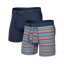 Saxx Quest Quick Dry Mesh BB 2PK Harvest Stripe/Maritime