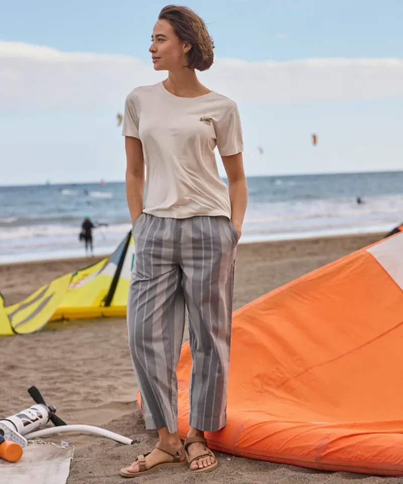 Sherpa Women's Palmo Ankle Pull On Pant - Stormy Stripe