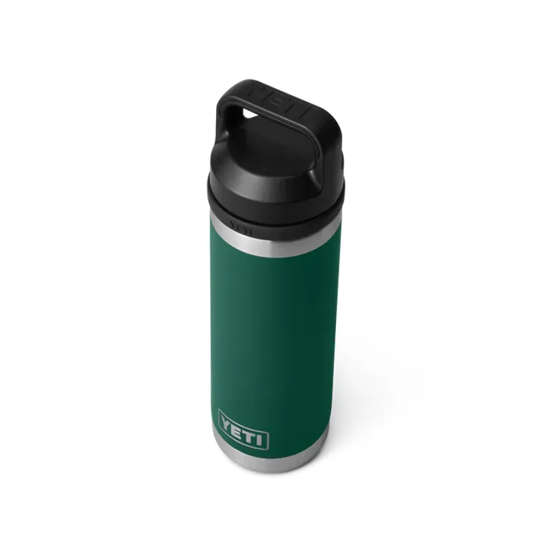 Yeti Rambler 18 Oz - 532ml Bottle Chug Cap Black Forest Green-1