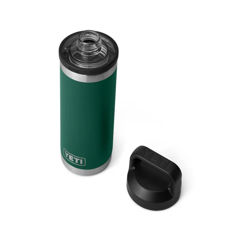 Yeti Rambler 18 Oz - 532ml Bottle Chug Cap Black Forest Green-3