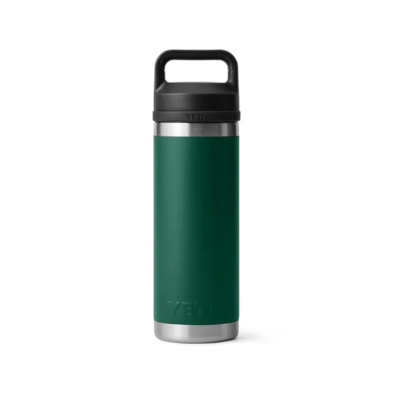 Yeti Rambler 18 Oz - 532ml Bottle Chug Cap Black Forest Green-2