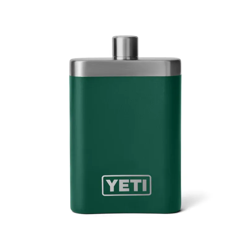 Yeti Rambler Flask Black Forest Green