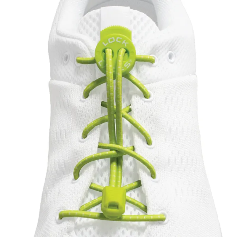 Lock Laces Original No-Tie Shoelaces Green