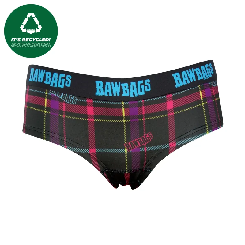 BawBags Women's Cool De Sacs Techno Tartan Technical Underwear