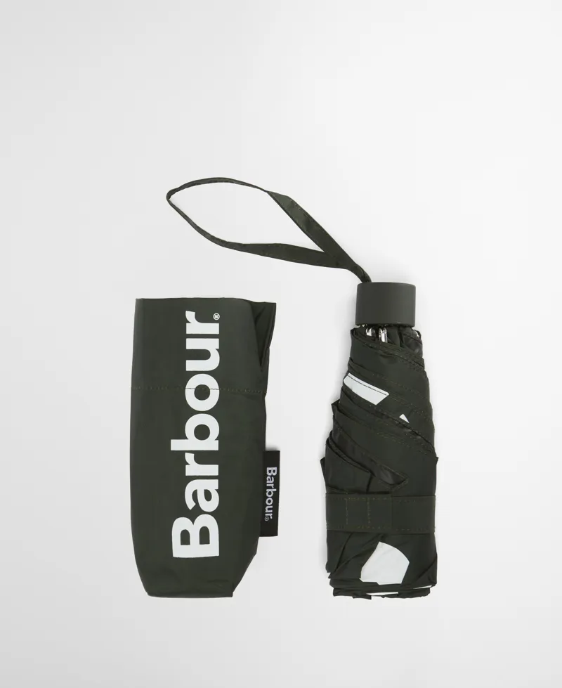 BARBOUR LOGO MINI UMBRELLA - green-1