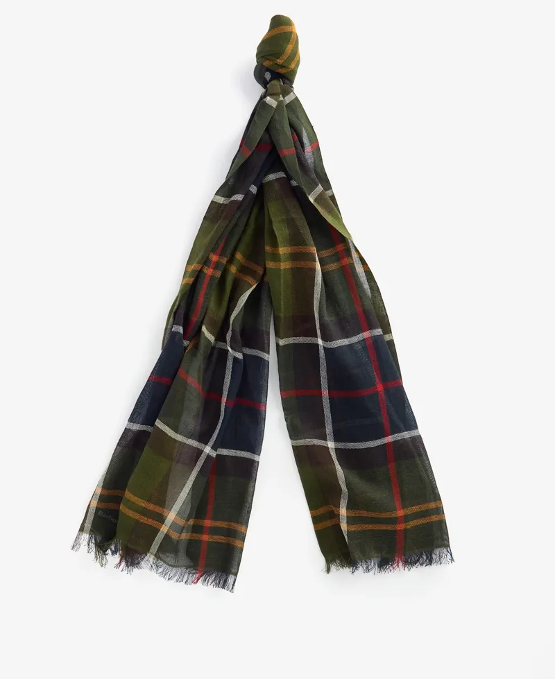 BARBOUR WELTON TARTAN SCARF - classic tartan