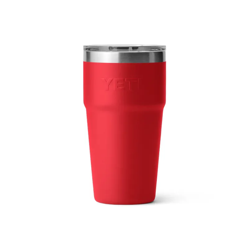 Yeti Rambler 20 Oz - 591ml Stackable Cup Mag Slider Rescue Red-1