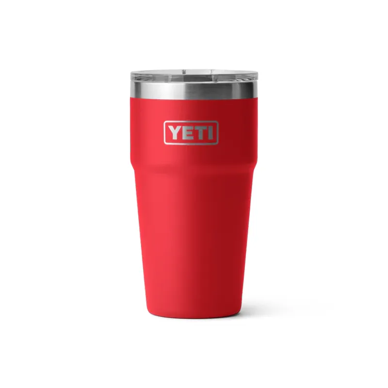 Yeti Rambler 20 Oz - 591ml Stackable Cup Mag Slider Rescue Red