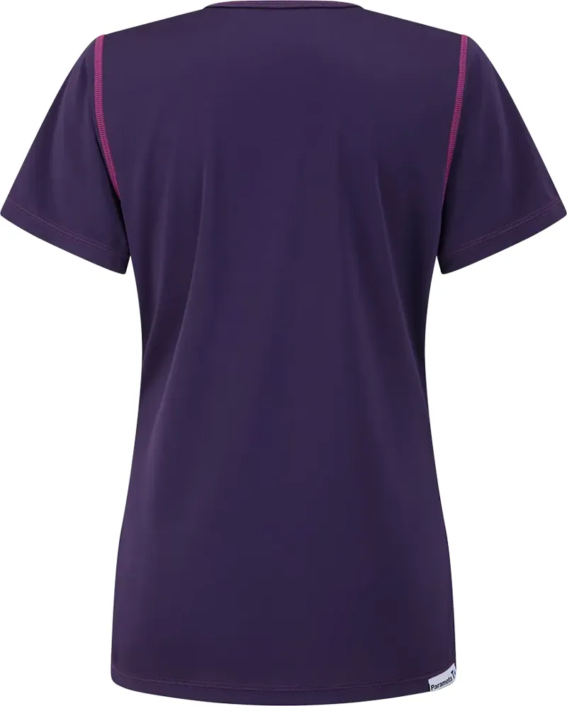 Paramo Women's Cambia Short Sleeved Crew Neck - Elderberry-2