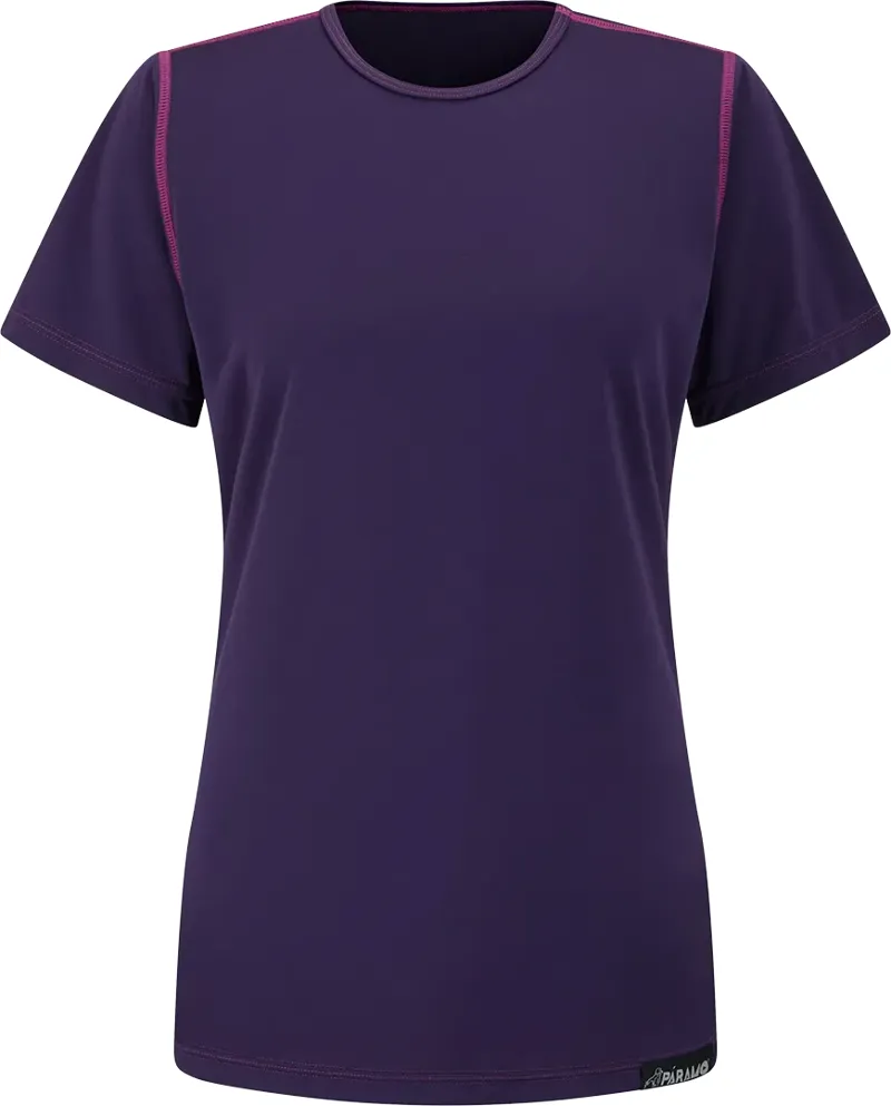 Paramo Women's Cambia Short Sleeved Crew Neck - Elderberry